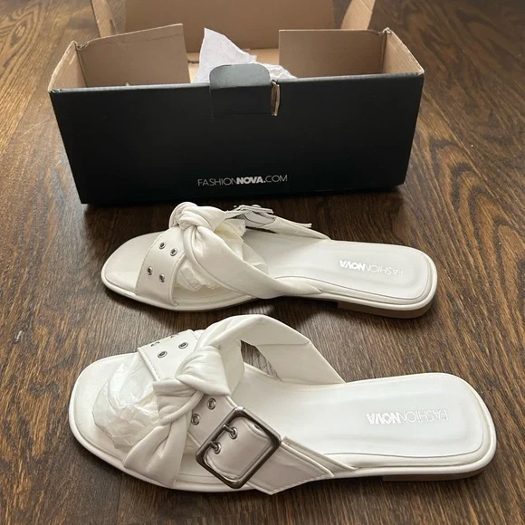 BNWT Knotted Belt Sandals FASHION NOVA - Picture 7 of 8